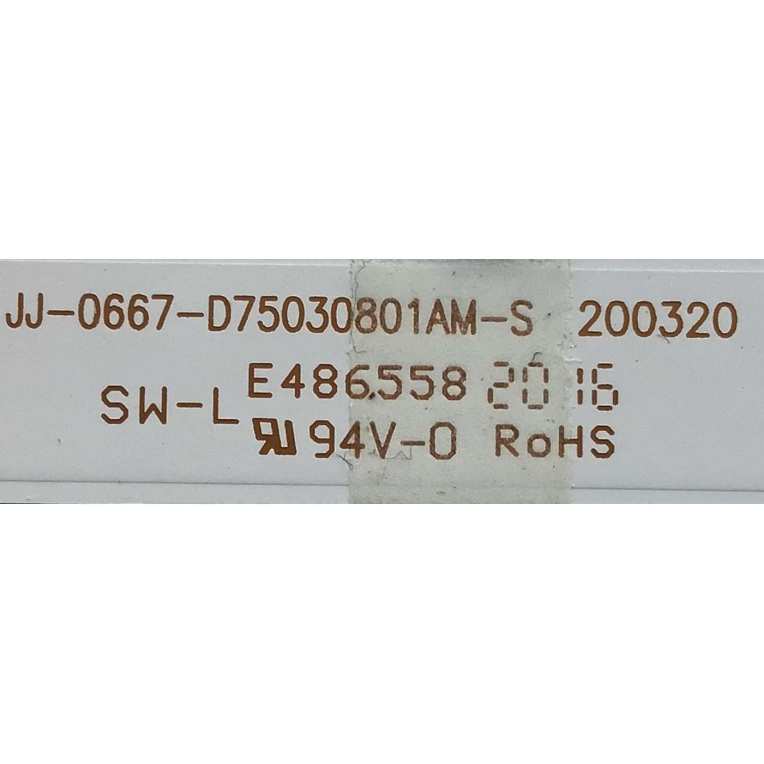 KIT DE LED'S PARA TV RCA (14 PIEZAS) / NUMERO DE PARTE D75030801AM-S / JJ-0667-D75030801AM-S 200320 / E486558 / TV23010301 / M196A3W47H2 / 200413JA4 / PANEL HV750QUBN9D / MODELO RNSMU7536 - Imagen 4